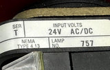 Allen Bradley 800T-FXQ24A1 Illuminated Red Push Button Push Pull Emergency Stop
