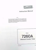 Fluke Model 7260A Universal Counter-Timer Instruction Manual