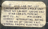 Federal Pacific NC240 2 Pole Circuit Breaker 40/40A 120/240VAC 1 PH Plug-In