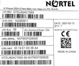 Nortel NTDU92 IP Phone 2004 48VDC 0.52A 44-57V Class 2 W/ Accessories
