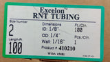Excelon 410210 RNT Tubing Size 2 100 Ft. ID 1/8" OD 1/4" Wall 1/16"