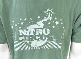Anvil Chroma Zone Men's Nitro Circus Graphic Short Sleeve Green Shirt Size Large