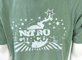 Anvil Chroma Zone Men's Nitro Circus Graphic Short Sleeve Green Shirt Size Large