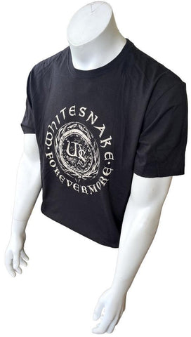 Men's Whitesnake Forevermore Graphic Black Short Sleeve Shirt Size Large
