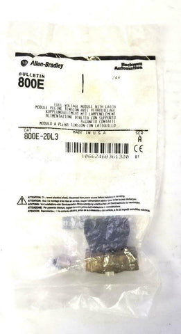 New Allen Bradley 800E-2DL3 Full Voltage Module W/ Latch and Bulb