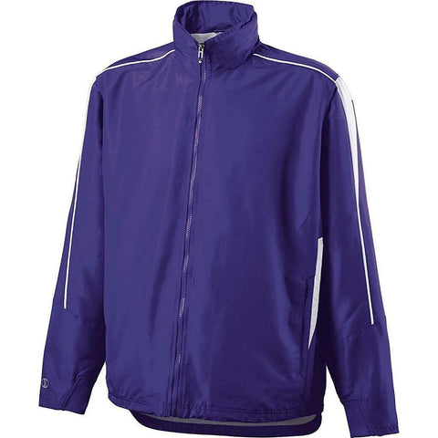 NEW HOLLOWAY 229062-450 MEN'S AGGRESSION JACKET PURPLE/WHITE SIZE MEDIUM