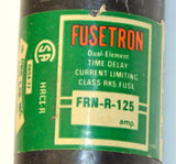 BUSSMAN FUSETRON  FRN-R-125  DUAL ELEMENT  TIME DELAY 125 AMP 600 VAC