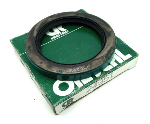 Chicago Rawhide 24951 Double Lip Oil Seal 2.5" x 3.428" x 0.375" NBR Lip