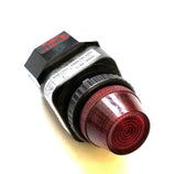 Allen-Bradley 800H-PR16 Red Illuminated Pilot Light W/ 40171-002-01 Transformer