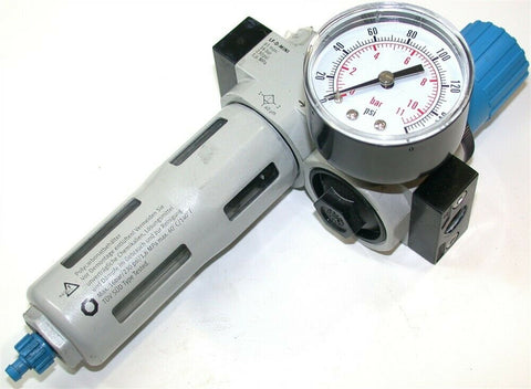 Up to 2 Festo LR-D-7-MINI - 1/4" Air Regulator Filter LF-D-MINI w/gauge