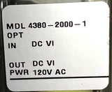 Action Pak 4380-2000-1 Signal Conditioner Relay 120 V
