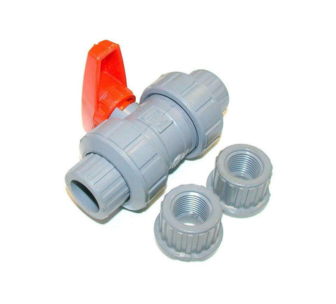 NIB New Nibco  U51TB  Chemtrol PVC Ball 1/2" Valve