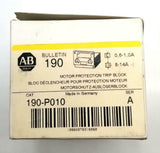 Allen Bradley 190-P010 Motor Protection Trip Block Ser. A