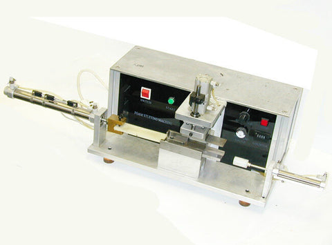 PRINT-RITE AUTOMATED FOAM STUFFING MACHINE SMC CYLINDER OMRON CPM1A CONTROL