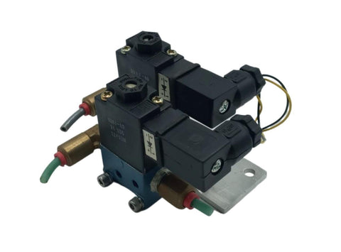 Lot of (2) MAC 35A-AAA-DDAJ-2KK Solenoid Valve 24VDC 3-Way 1/8" NPTF