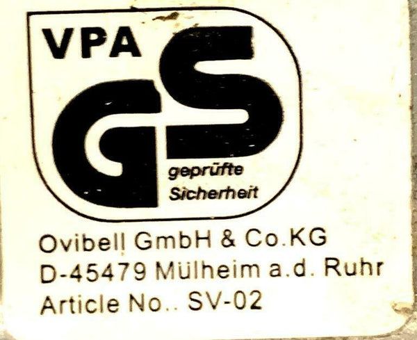 VPA GS Geprufte Sicherheit SV-02 Vise