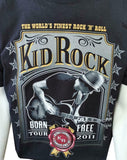 Anvil Men's Kid Rock Born Free Tour 2011 Jim Beam Black Shirt Size Large