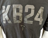Anvil Men's Kobe Bryant KB 24 Graphic Black Short Sleeve Shirt Size Medium