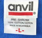 Anvil Men's Ron Jon Surf Shop Rockidols Cocoa Beach Fl Blue Shirt Size Large