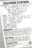 Chloride Systems HZ636R2ZYIC Emergency Lighting Equipment 410134 6V 6W