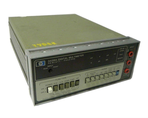HEWLETT PACKARD HP 3438A DIGITAL MULTIMETER - SOLD AS IS