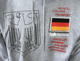 Hanes Epcot World Showcase Germany Gray Hoodie Size Large