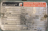 Reliance B0289ATY Machine Tool DC Super RPM Motor 20 HP 4500 RPM 240V 3 Phase