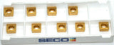 Lot of 9 New Seco Indexable Coated Carbide Turning Inserts SCMT070308-F2 TP40