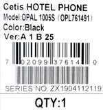 Cetis OPAL-1005S Hotel Phone1904112119 Black