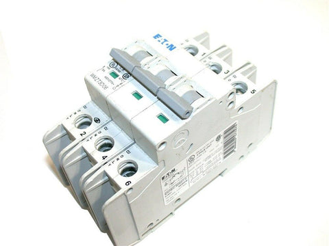 EATON 6 AMP CIRCUIT BREAKER DIN MT 3 POLE WMZT3D06