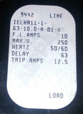 New Airpax  IELHR11-1-63-10.0-A-01-V  2-Pole Circuit Breaker 10 Amp 250 VAC