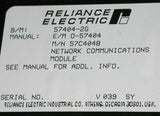 RELIANCE ELECTRIC NETWORK COMMUNICATIONS MODULE 57C404B