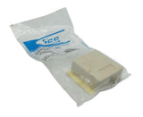 ICC IC625SB6IV Surface Mount Jack 6P6C - Ivory