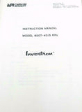 California Instruments Model 800T -40/5 KHz Oscillator Instruction Manual