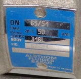 G.R.I. Sapag  Actuator Alsthom Fluides Ball Valve Assembly 316L 50 Bar 2" NPT
