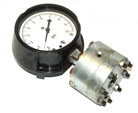AMETEK USG PRESSURE GAUGE 0-10 PSI BOTTOM MOUNT