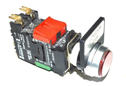SQUARE D VDE0660 MOMENTARY PUSH BUTTON 220/240 VOLTS 50/60 HZ