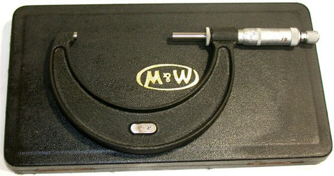 Moore & Wright Micrometer .001" Mics 3 To 4" 966 w/ Case Calibrated