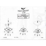 QLTY 571284 Stool Ring Kit Foot Ring Rest 18" Diameter