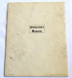 BRIDGEPORT OPERATORS MANUAL 1966