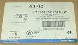Box of 5 New 1/2" Thomas & Betts  AT-12  Conduit Body Fittings