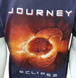 Anvil Men's Journey Eclipse Graphic Navy Short Sleeve Shirt Size Large