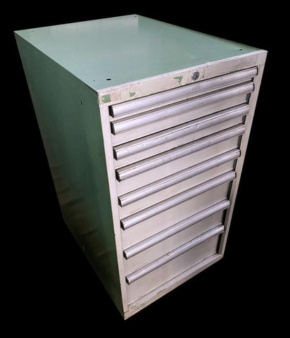 Vidmar Style 8 Drawer Industrial Tool Cabinet 22" X 28.5" X 39.5"