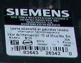 Siemens  B120  Single Pole Circuit Breaker 20  Amp 120/240 VAC