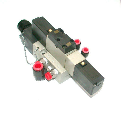 SMC   NVFS2500-5FZ  SOLENOID VALVE ASSEMBLY 1/4 NPT PORTS