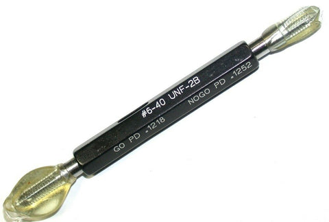 New J&L Double End Go -No Go Thread Plug Gage #6-40 UNF-2B