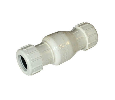 PVC 1-1/4" IN-LINE FLOW CHECK VALVE (5 AVAILABLE)