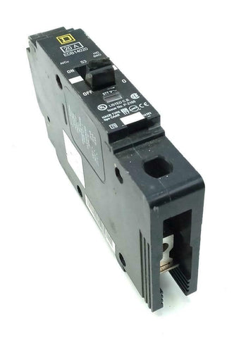 Square D EDB14020 1 Pole Circuit Breaker 20A 120/240VAC 50/60HZ Bolt-On Mount