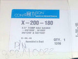 New Johnson Controls  X-200-180   Panel Mount Air Pressure Gauge 1/8 NPT