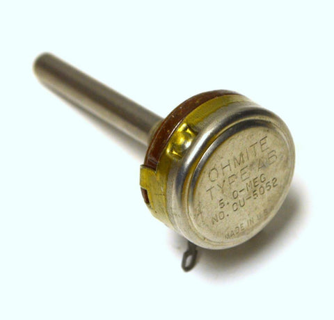 OHMITE TYPE AB CU-5052 POTENTIOMETER 5.0 MEG OHMS
